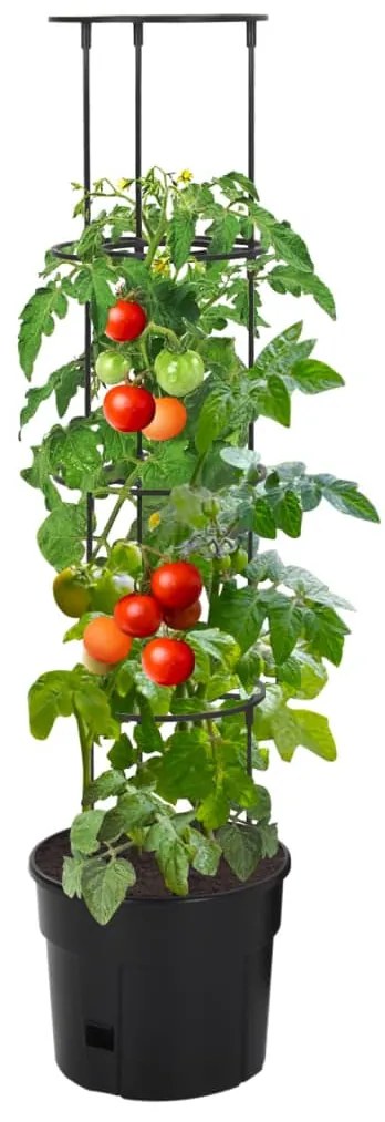 Vaso p/ cultivo de tomate Ø29,5x115 cm polipropileno antracite