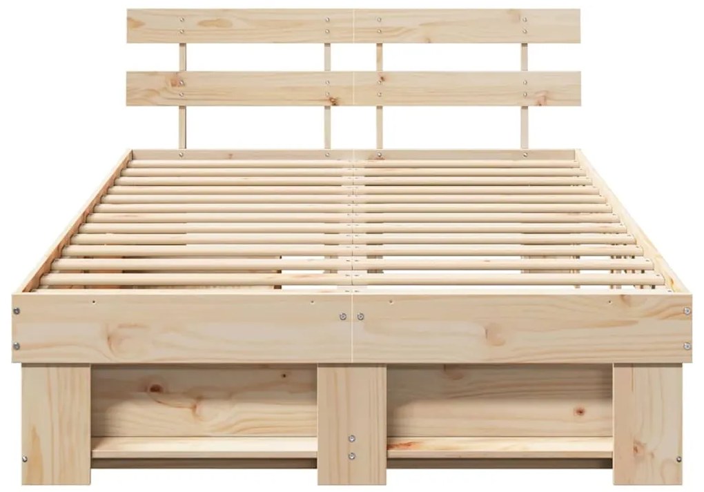 Cama com Gavetas - 135 x 190 cm - Madeira de Pinho Sólido