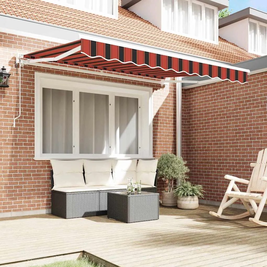 Toldo Retrátil Manual Azul Marinho 250x200 cm Poliéster