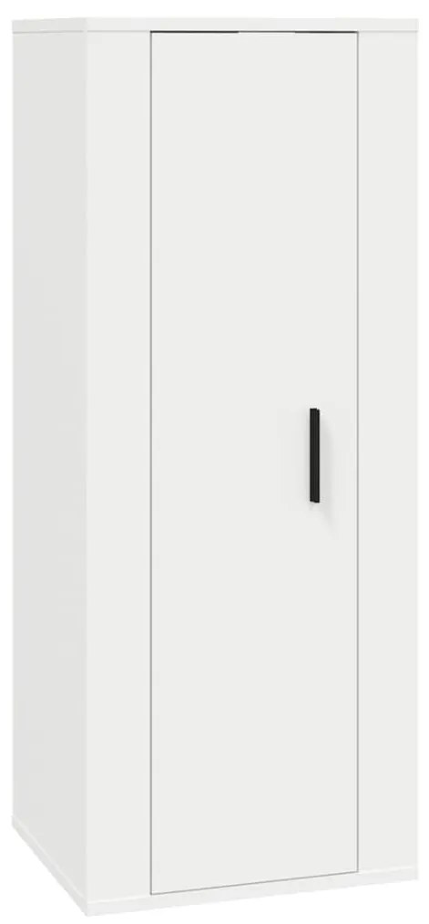 Conjunto móveis de TV 8 pcs madeira processada branco