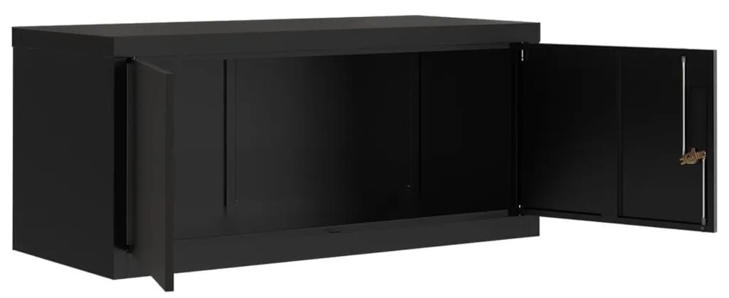 Arquivador 90x40x180 cm aço preto