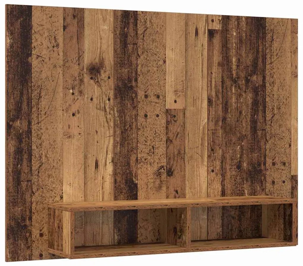Gabinete de TV de Parede Madeira Antiga 120 x 23.5 x 90 cm