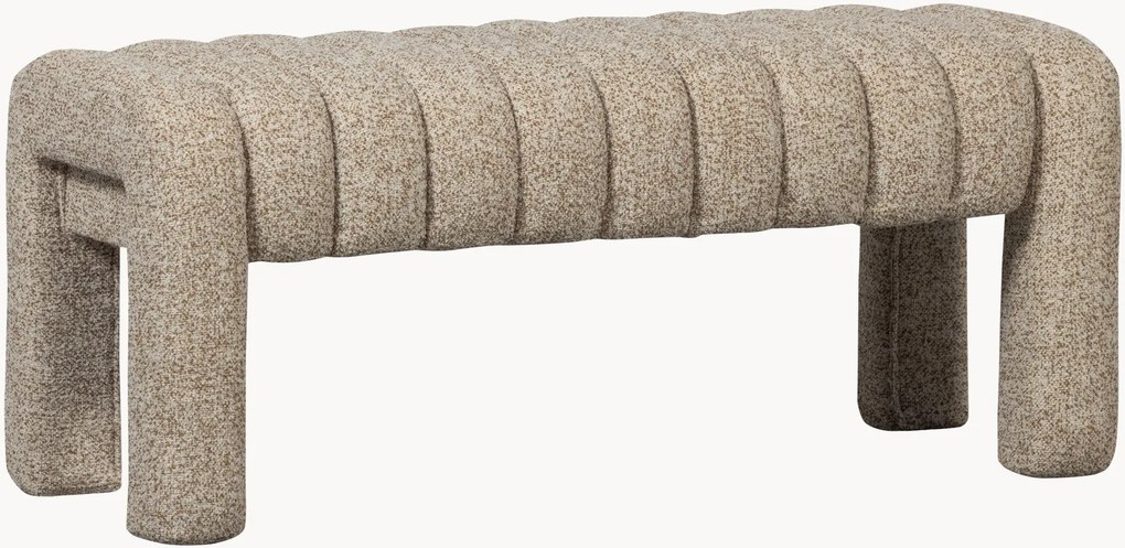 Banco estofado em bouclé Frex
