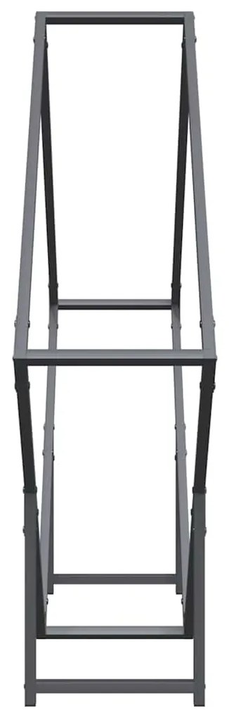Suporte para lenha 100x25x100 cm aço laminado a frio antracite