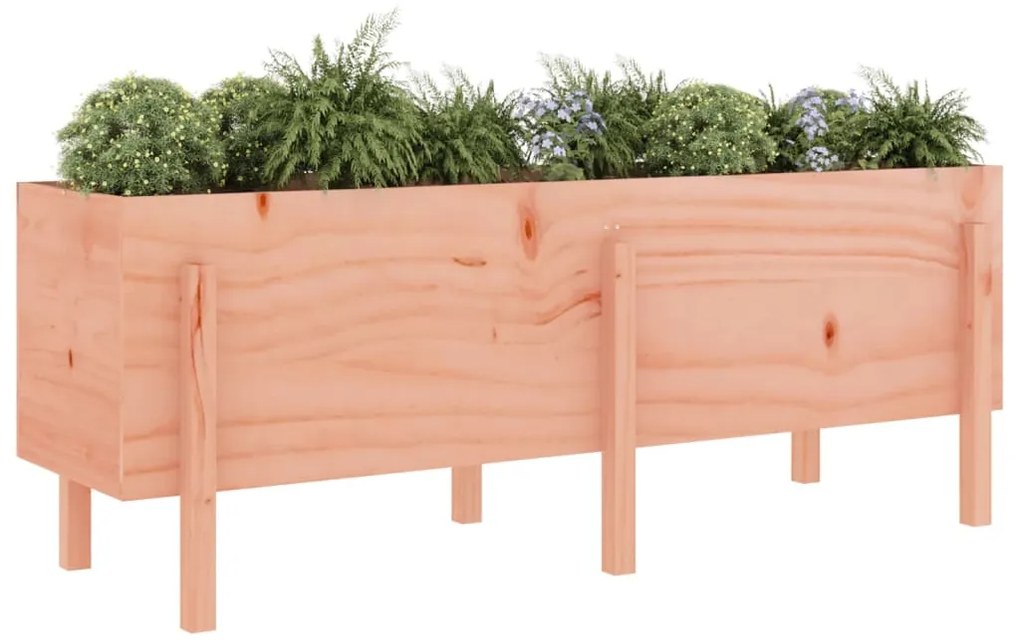 Canteiro elevado de jardim 160x50x57 cm madeira douglas maciça