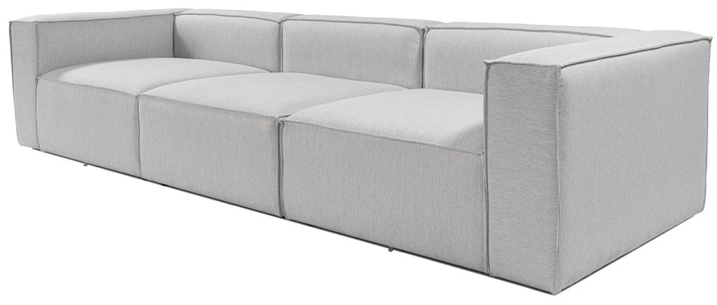 Sofá de 3 Lugares Fora – Cinzento Claro – 296 cm