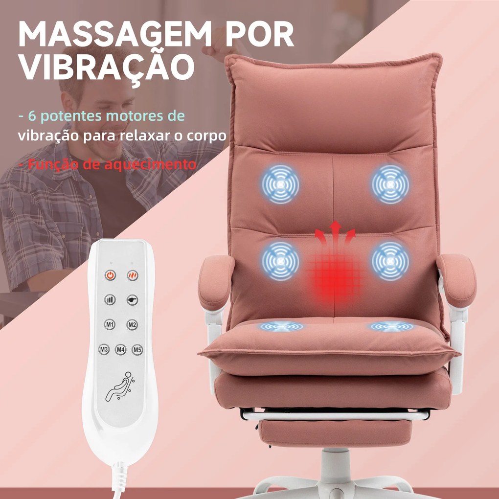 Vinsetto Cadeira de Escritório com 6 Pontos de Massagem e 5 Modos Cade