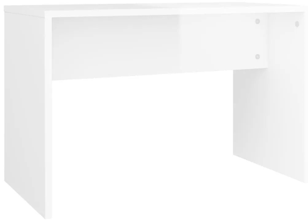 Conjunto toucador com LED madeira processada branco brilhante
