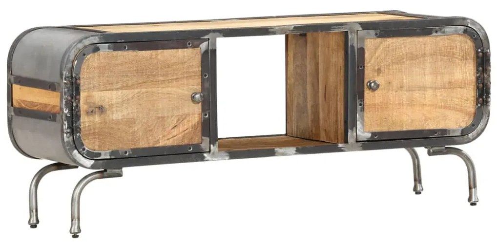 vidaXL Móvel de TV 110x30x42 cm madeira de mangueira maciça