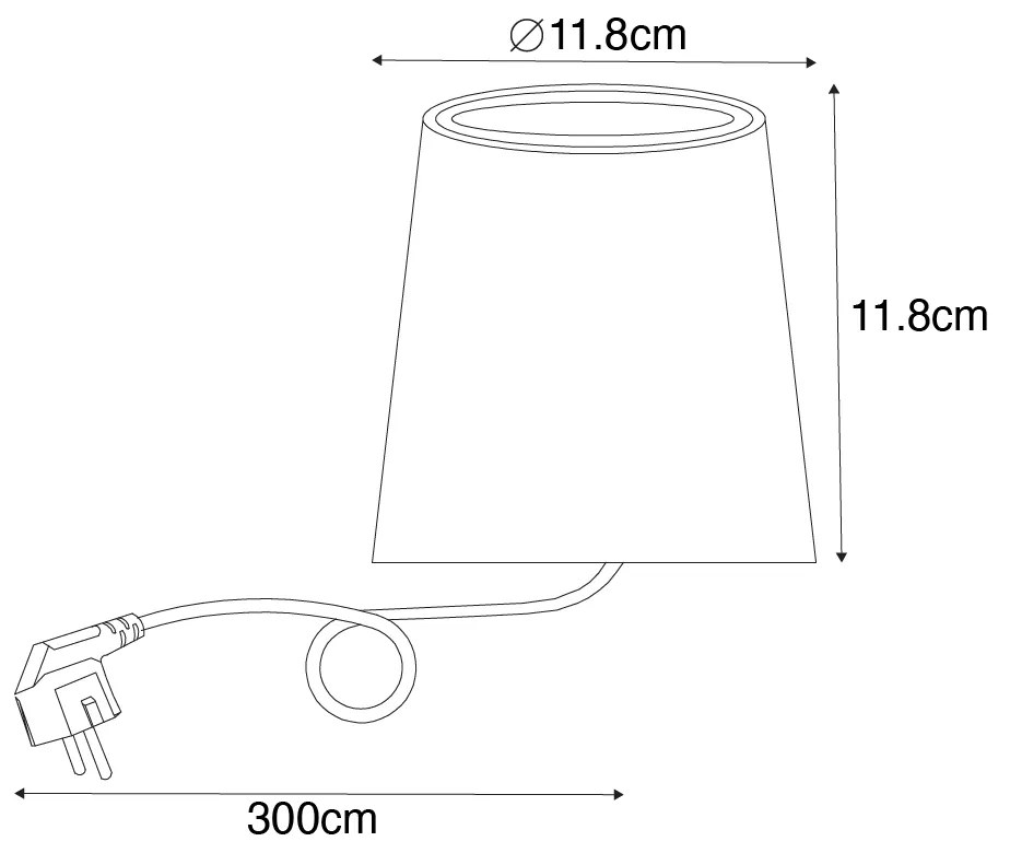 Foco de jardim moderno preto redondo IP65 - Lennard Moderno