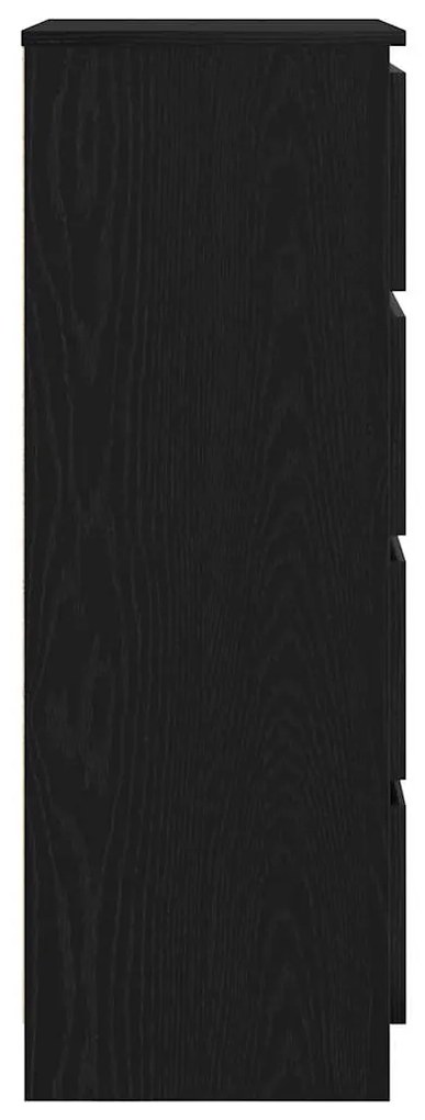 Aparador 60x35x98,5 cm derivados madeira cor carvalho preto