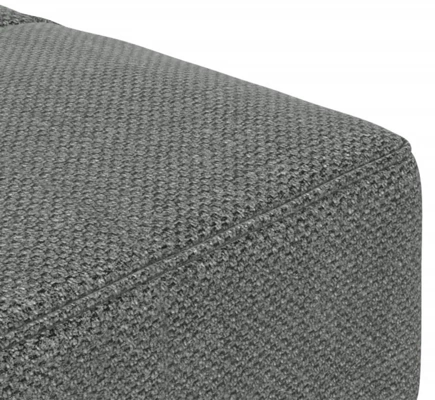Sofá-cama 2 lugares com duas almofadas tecido cinzento-escuro