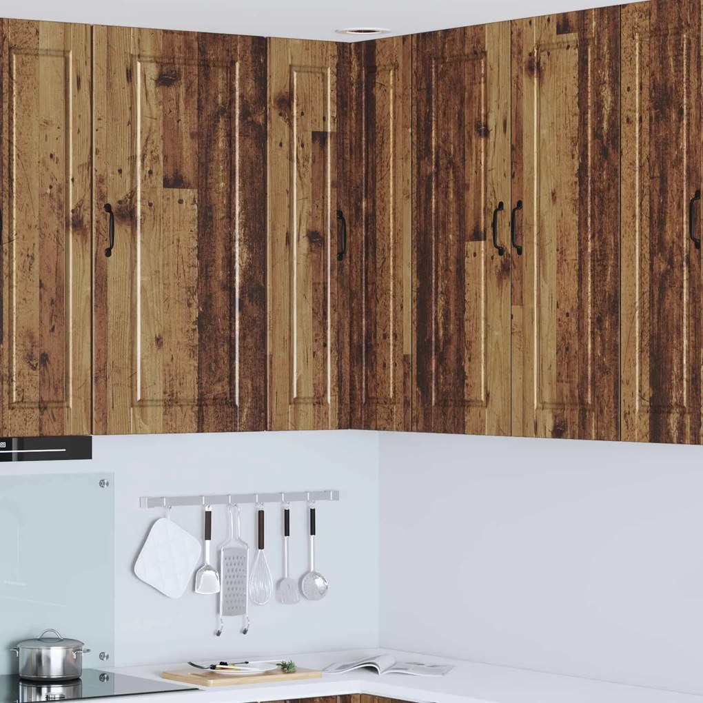 vidaXL Armário de Cozinha com porta Madeira antiga 57 x 57 x 100 cm