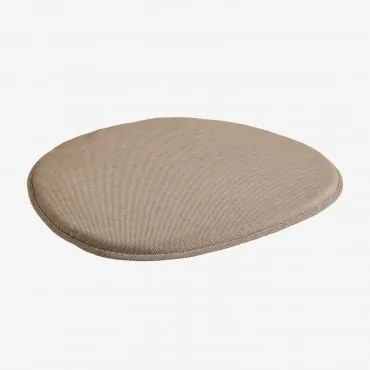 Almofada 42x39 Cm Para Cadeira Em Tecido Zariel Tecido Castanho Moca - Sklum