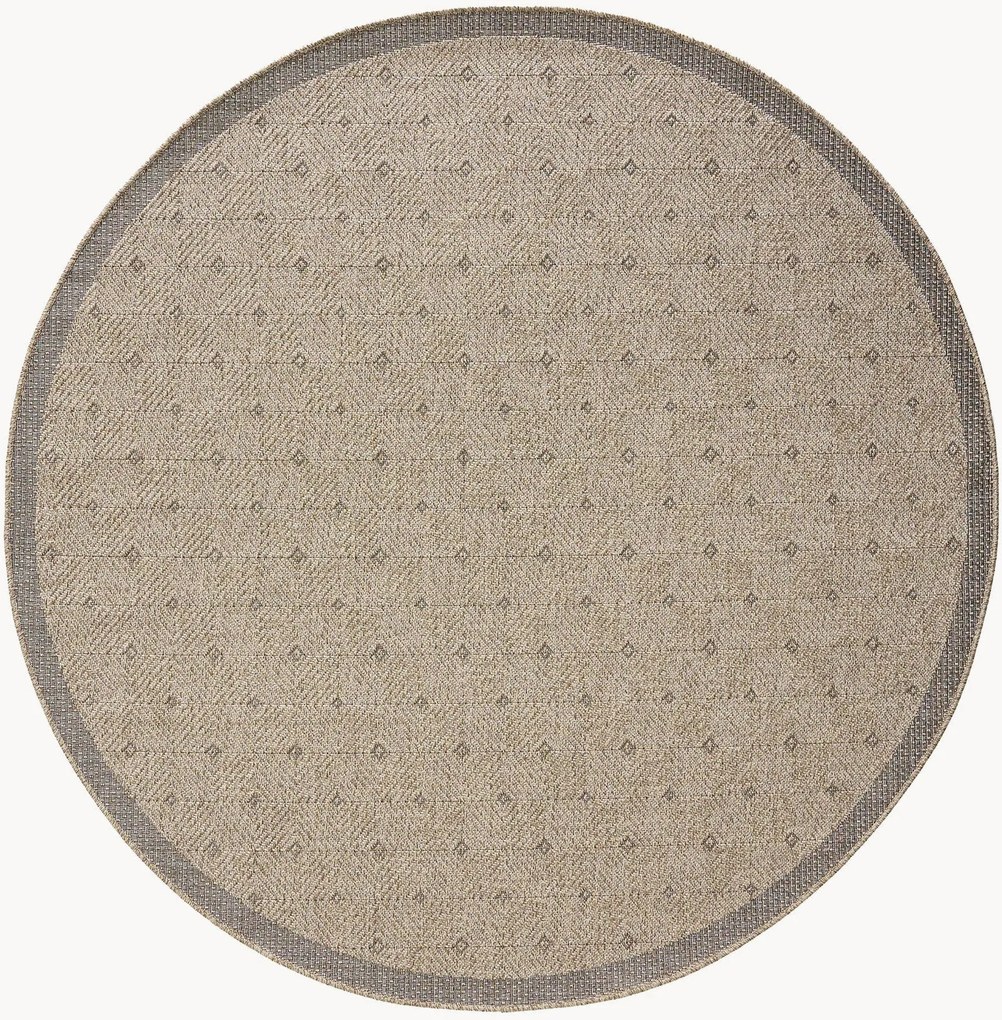 Tapete redondo para interior e exterior Naoto