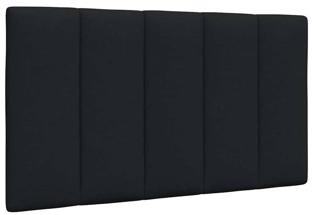 Estrutura de cama sem colchão 80x200 cm tecido preto
