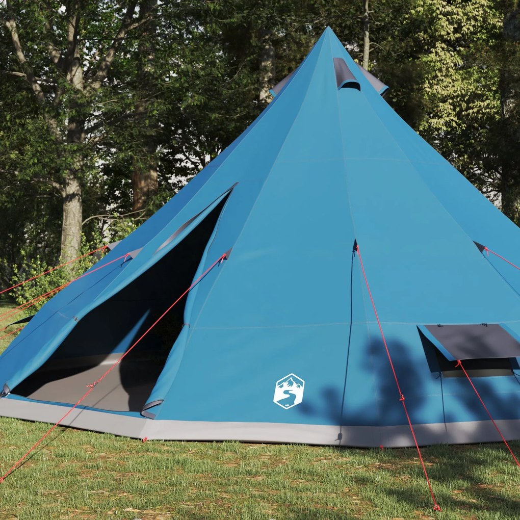 Tenda Familiar Tipi Azul para 12 Pessoas Impermeável