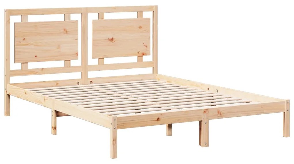 Cama extra longa sem colchão 160x210 cm madeira maciça