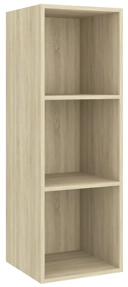 3 pcs conjunto móveis de TV derivados madeira carvalho sonoma