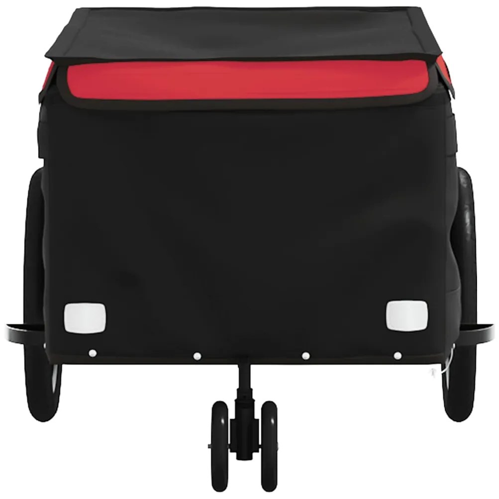 Reboque para bicicleta 30 kg ferro preto e vermelho
