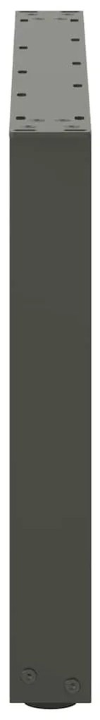 Pés para mesa de centro em forma de U, 2 peças, antracite, 70x (42-43)