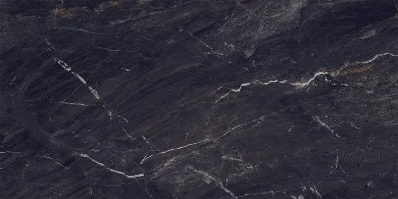 Mexen Sintra Amostra preta de gres esmaltado retificado. G1, azulejo para chão e parede, alto brilho - TL204-00-S