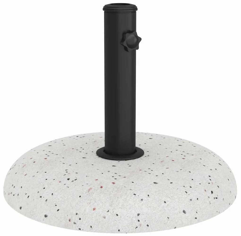 Base de Guarda-sol para Postes de 37/42/52/58mm em Concreto Branco de