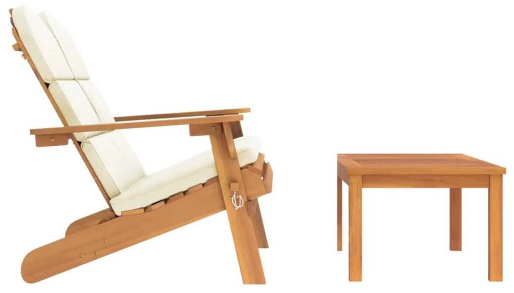 Conjunto lounge de jardim Adirondack 2pcs acácia maciça