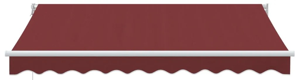 Toldo retrátil manual 300x250 cm bordô