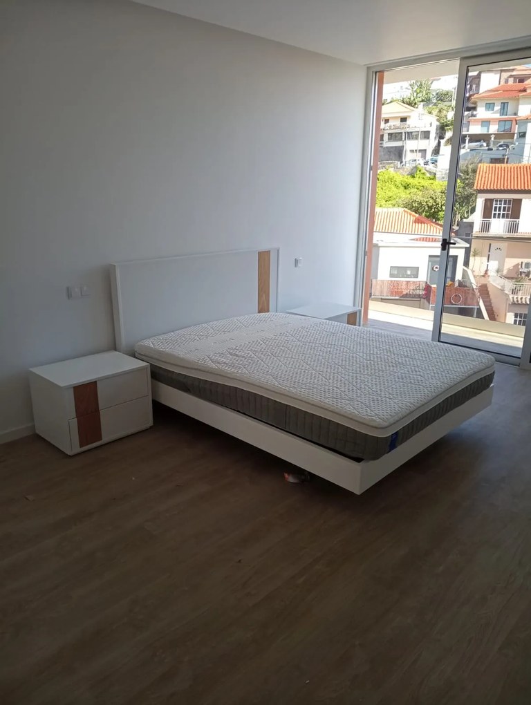 Quarto Jolie 4323 (Cama + 2x mesa cabeceira + comoda  + espelho | Lacado | Personalizavel )
