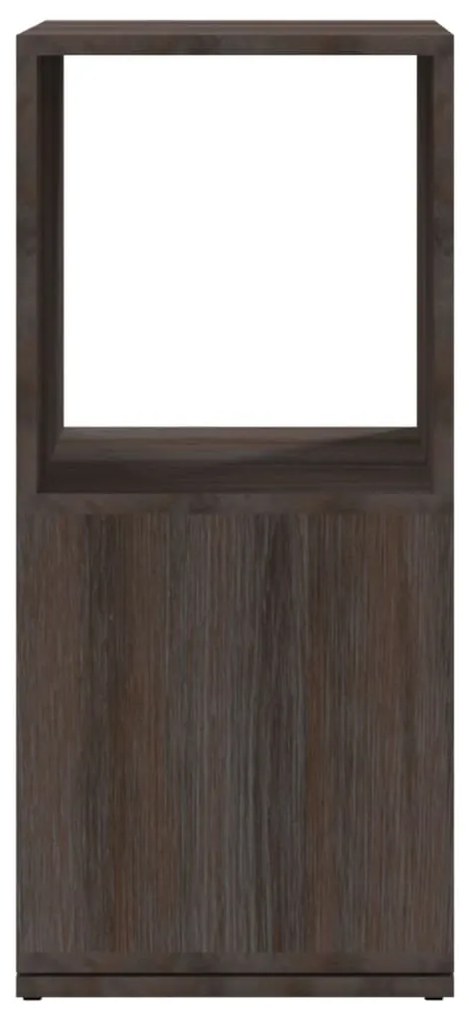 Armário giratório 34,5x34,5x75,5cm aglom. cinza/carv. castanho