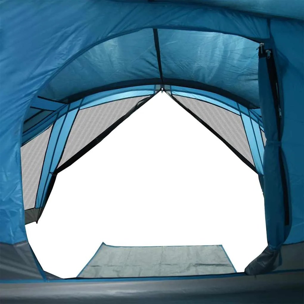 Tenda familiar estilo cabana para 6 pessoas impermeável azul