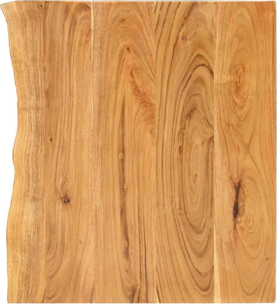 vidaXL Tampo p/ móvel toucador WC 80x52x2,5 cm madeira acácia maciça