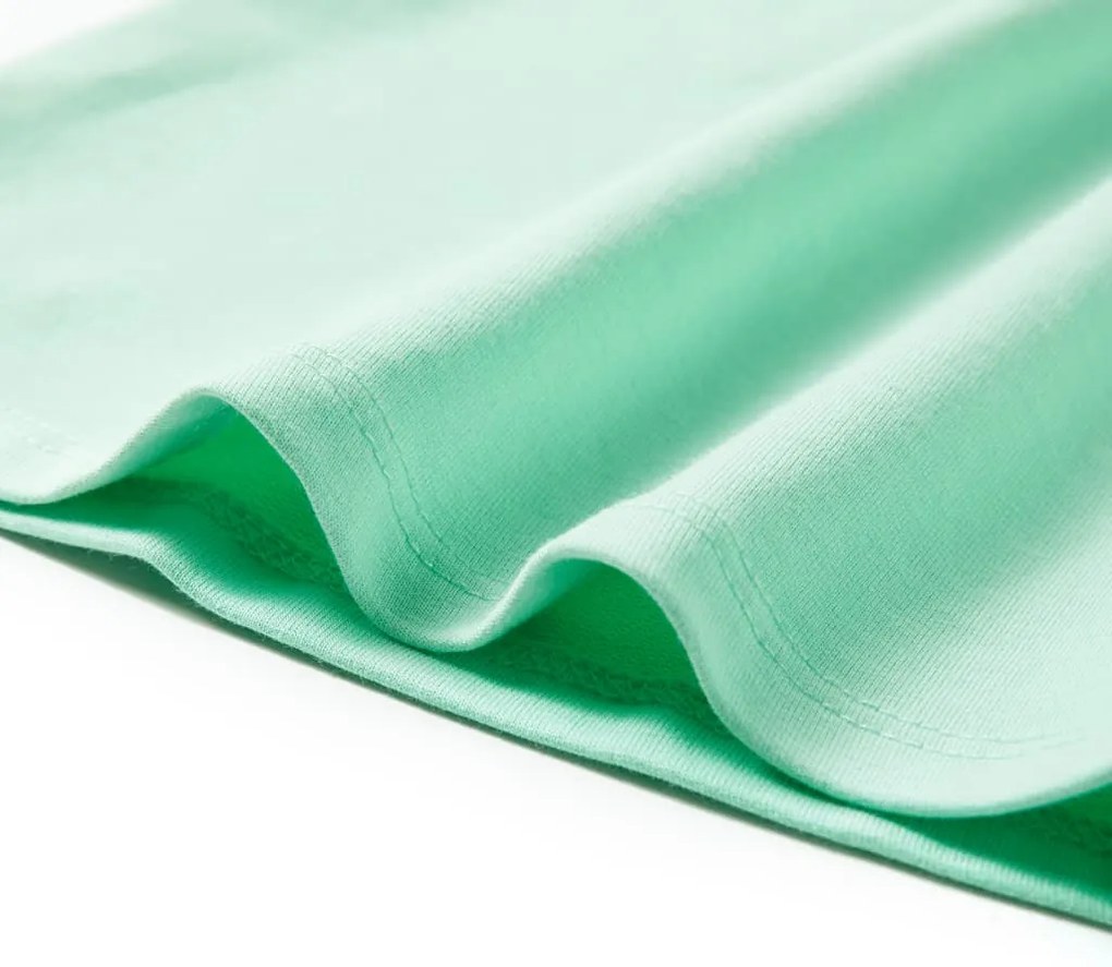 Vestido de criança com cordão verde brilhante 92