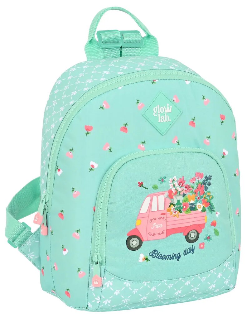 Mochila Infantil Glow Lab Pepa Mini Verde (25 X 30 X 13 cm)