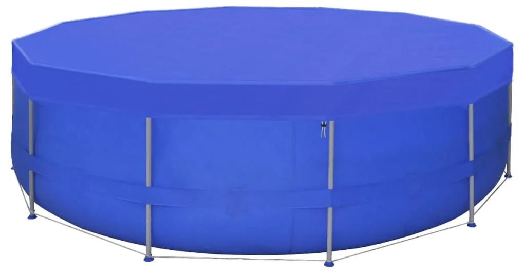 Cobertura PE redonda para piscina 460 cm 90 g/m²