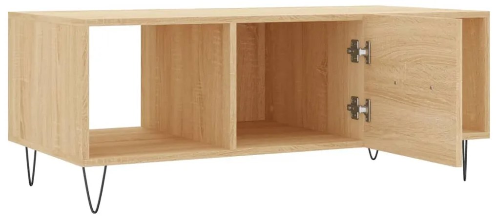 Mesa de centro 102x50x40 derivados de madeira carvalho sonoma