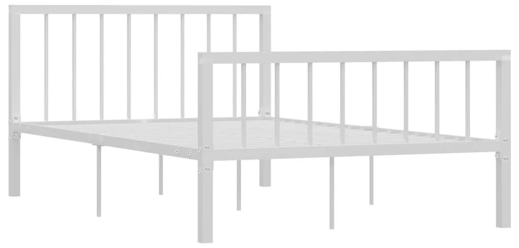 Estrutura de cama 120x200 cm metal branco