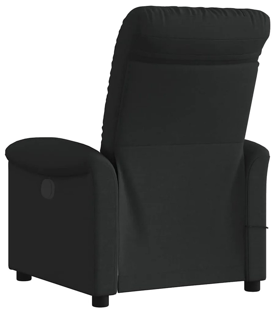 Poltrona de massagens reclinável tecido preto