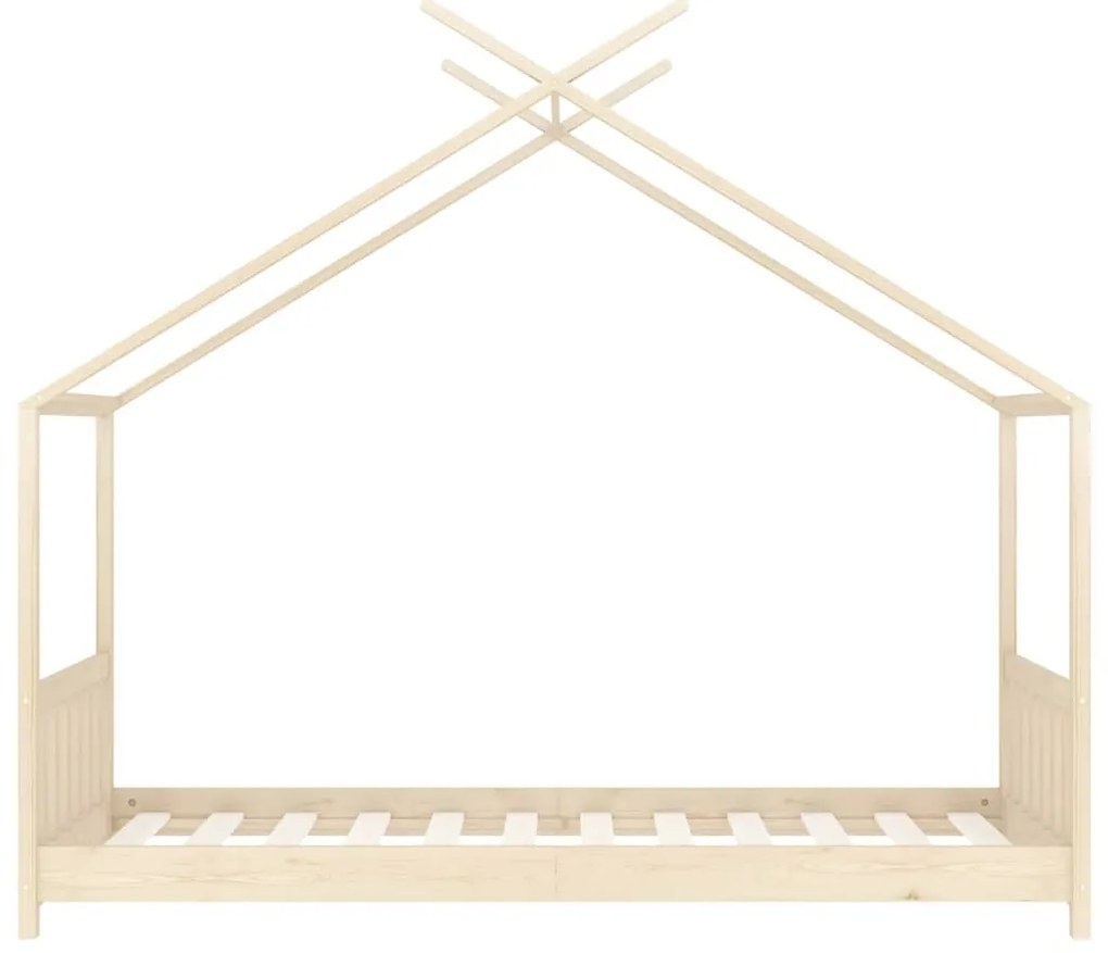 Estrutura de cama para crianças 80x160 cm pinho maciço