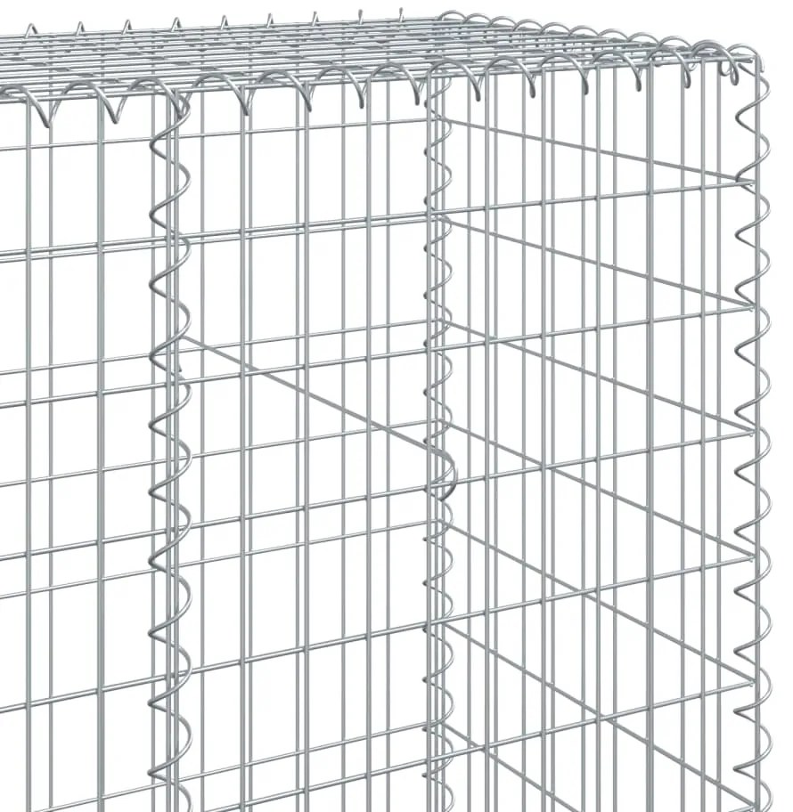 Cesto gabião com cobertura 800x50x200 cm ferro galvanizado