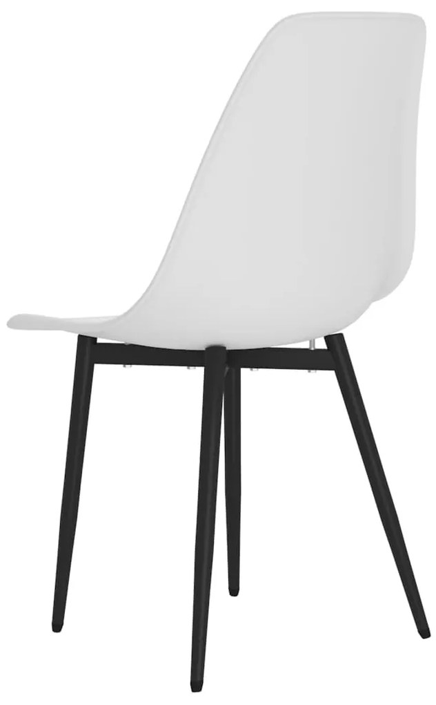 Cadeiras de jantar 2 pcs PP branco