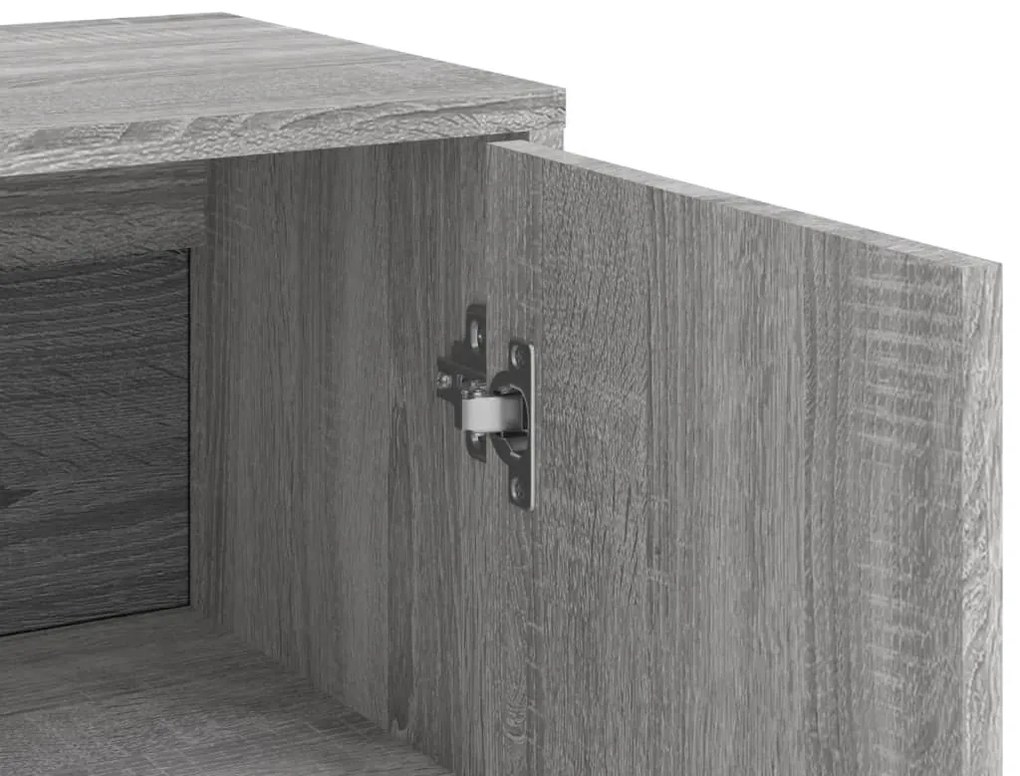 Aparador 60x31x84 cm derivados de madeira cinzento sonoma
