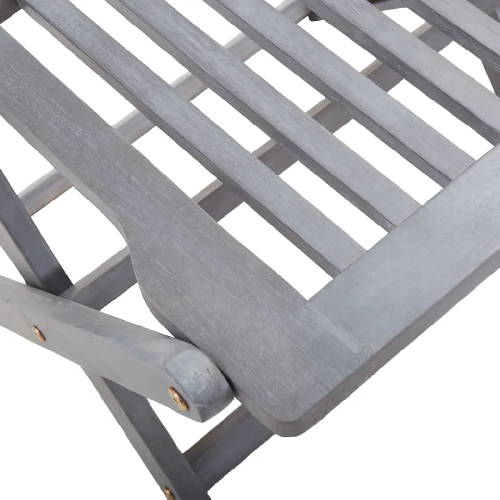 9 pcs conjunto de jantar jardim madeira acácia maciça cinzento