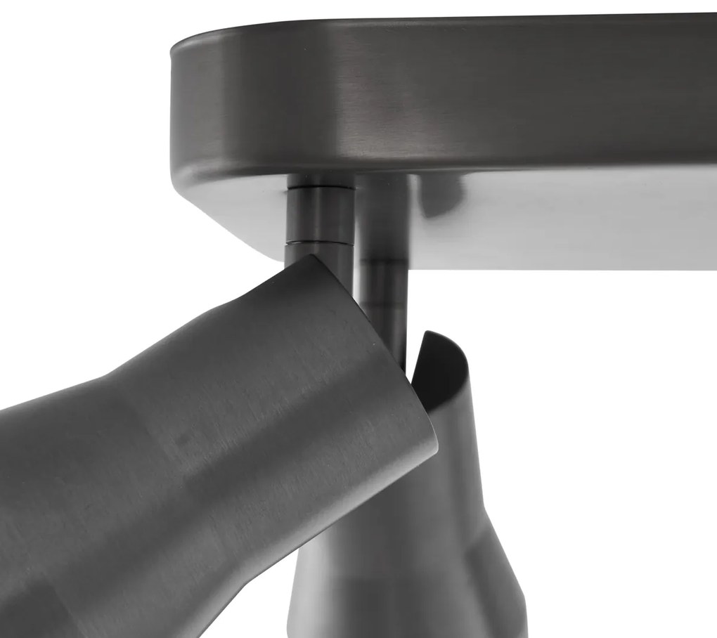 Foco de teto quadrado GU10 50mm 4 luzes - Stanley