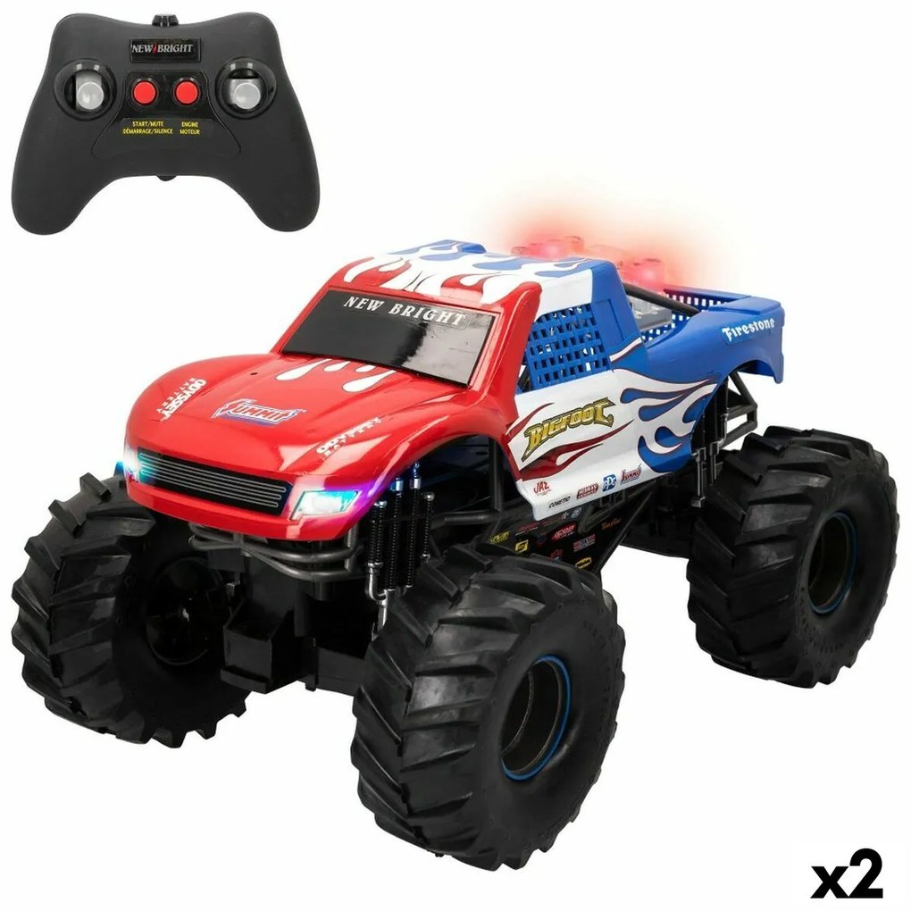 Carro Rádio Controlo New Bright Bigfoot Monster Truck 1:10 (2 Unidades)