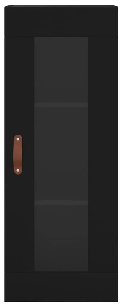 Armário de parede 34,5x34x90 cm preto