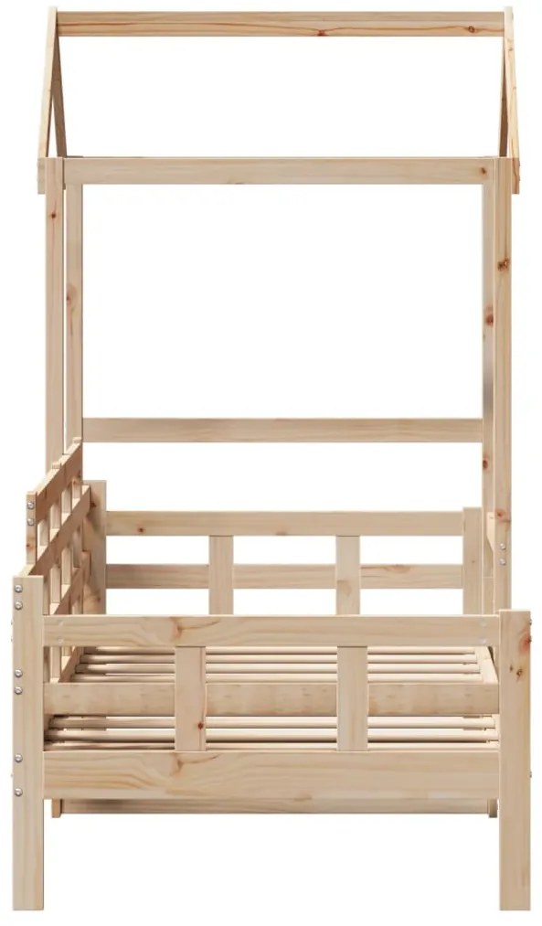 Sofá-cama com telhado 80x200 cm madeira de pinho maciça