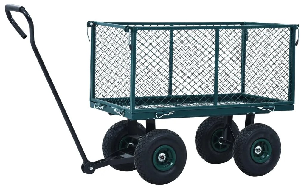 Carrinho de mão para jardim 350 kg verde