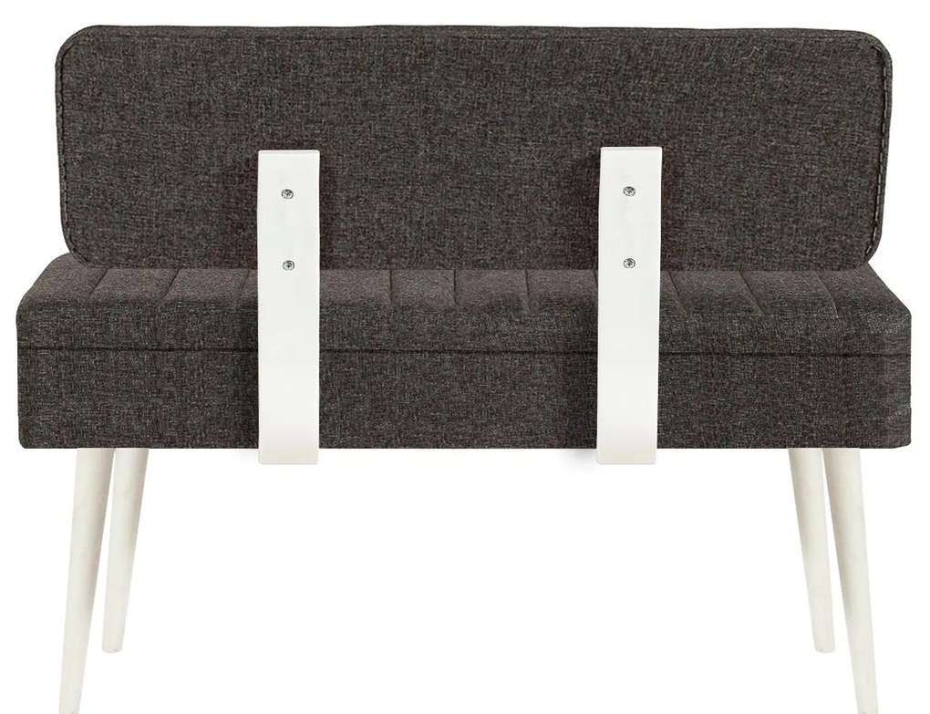 Bank Vina – Branco/Antracite – 110x82,5x40 cm